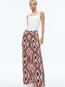 Alice and Olivia TRISH MID RISE BAGGY JEAN DREAM HOME BRIGHT RUBY*FEATURED SHOPS | CLOTHING | CLOTHING