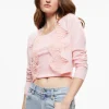 Alice and Olivia UMA LACE TRIM CARDIGAN PETAL*CLOTHING