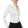 Alice and Olivia WILLA FITTED PLACKET TOP *FEATURED SHOPS | FEATURED SHOPS | CLOTHING